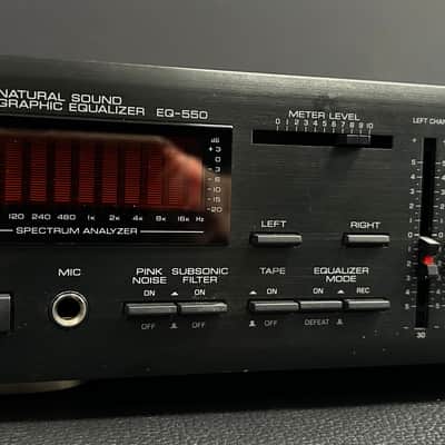 Yamaha EQ-550 Stereo Graphic Equalizer 1990's - Black image 4
