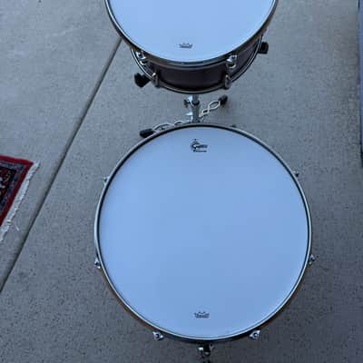 Gretsch USA Custom Drums Satin Rosewood 13/16/24 Shell Pack CLEAN image 15