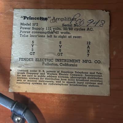 1957 Fender Tweed Princeton image 6