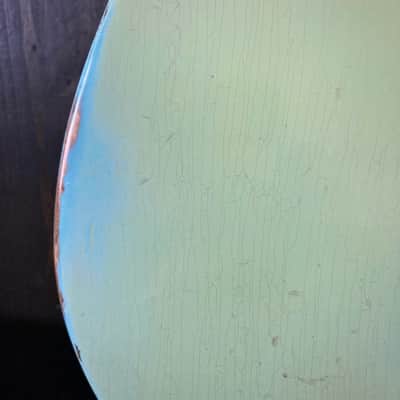 Telecaster Aged Guitar Body - Sonic Blue medium guitar relic guitar body by Jozo Reece Guitars image 4