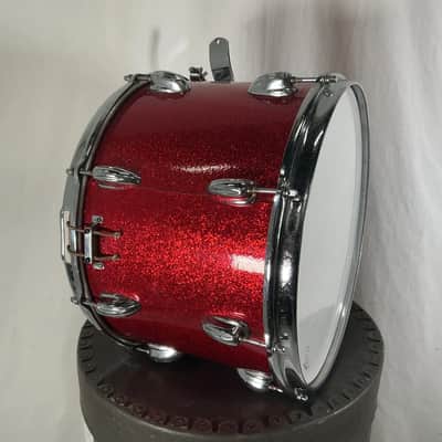 Vintage 14" Slingerland Marching Snare Drum in Red Sparkle image 6