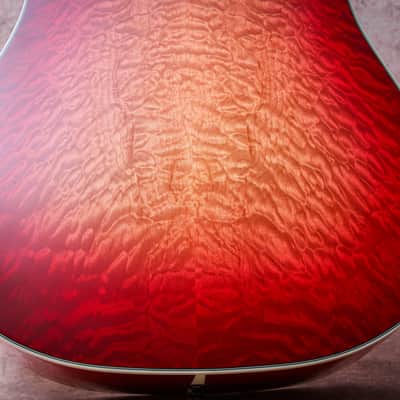GIBSON USA Custom Shop Custom Hummingbird Quilt #1 of 28 "Heritage Cherry burst" (2008) image 16