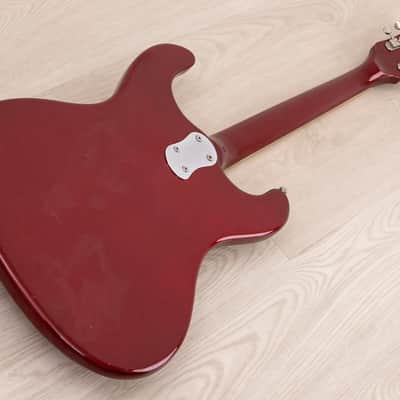 2004 Mosrite Eurorite 3 Pickup Non-Production Ventures-Style Guitar, Candy Apple Red w/ Case, Fillmore image 14
