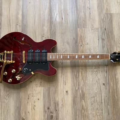 Epiphone Riviera Custom P93 - Wine Red image 2