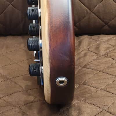 Cort B4ELEMENTOPN Mahogany Body Ash Top 5pcs Walnut & Panga Panga 4-String Electric Bass Guitar w/Hard Case image 14