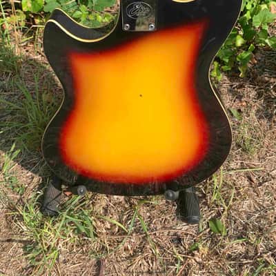 Rare Eko Asymmetric Double Cutaway Florentine Semi-Hollow Electric Guitar – Vintage Italian Design image 13