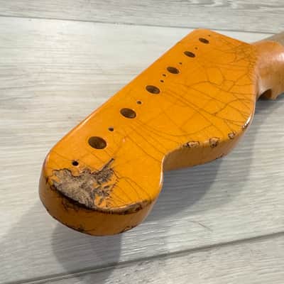 Fender Heavy RELIC 50s 51 52 Telecaster Neck, 21 Vintage Tall Frets, 9.5" Radius image 15