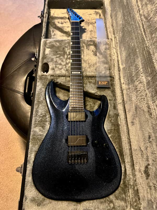 ESP ESP E-II Horizon NT HS Amethyst Sparkle - Fishman Mick Thomson Pickups Upgrade image 1
