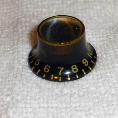 Gibson Vintage 1962 Silver Top Reflector Knob 1962 thru mid '70s Edge Blem Good image 2