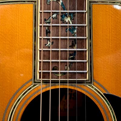 Morris W-65M "Tree of Life" 1970s MIJ Acoustic Natural W/HARD CASE image 12