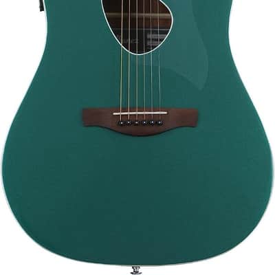 Ibanez ALT30JGM Altstar Cutaway Acoustic Electric Guitar, Jungle Green Metallic image 2