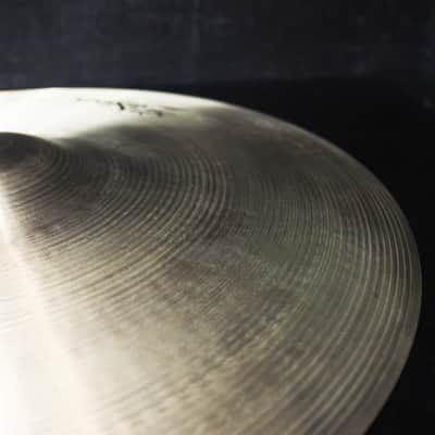 Zildjian USED ​​90s A Zildjian New Beat HiHat 14 pair [Top:1114g/Bottom:1426g] image 9