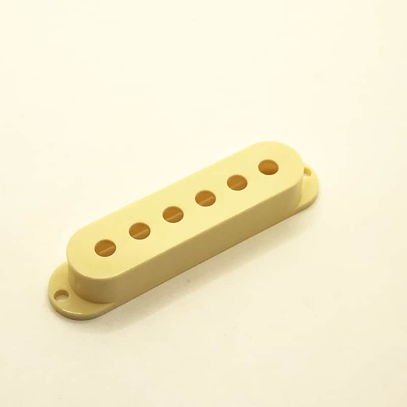 Single Coil Strat Pickup Cover Parchment - Neck and Middle Position image 1