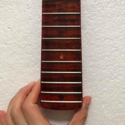 Left Handed Glossy Tiger Maple Guitar Strat Style Neck image 8