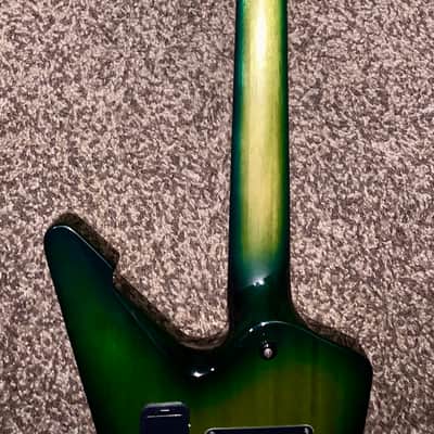 Schecter E-1 FR S Sustainiac Green Burst electric guitar sustainiac Floyd rose ohsc image 5
