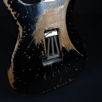 Fender Jason Smith Masterbuilt 1956 Stratocaster Ultimate Retro Floyd 2012 - Black image 15