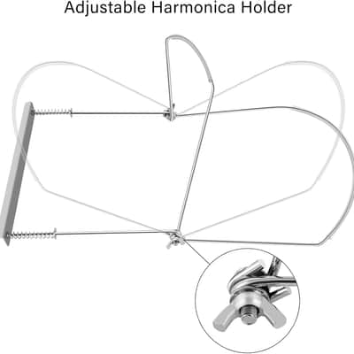 Professional Harmonica Holder, 24 Hole Neck Brace, Hands-Free During Performance image 3