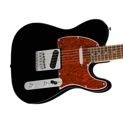 Squier FSR Affinity Series Telecaster Electric Guitar w/Tortoiseshell Pickguard, Laurel FB, Black image 5