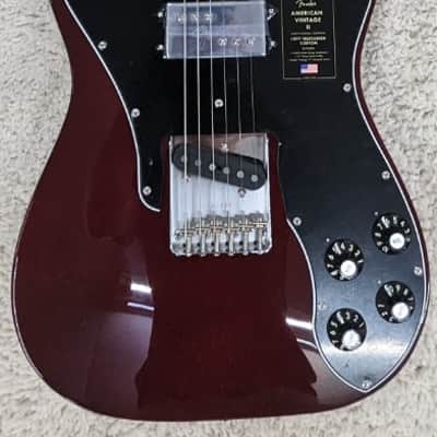 Fender American Vintage II 1977 Telecaster Custom, Maple Neck, Wine w/Case image 1