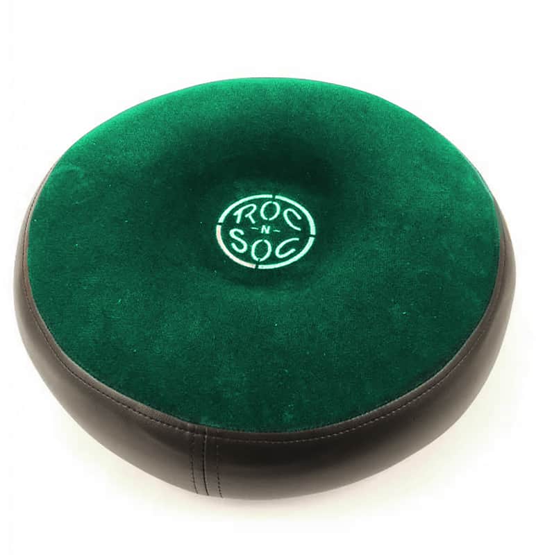 Roc n Soc Drum Stool Throne ROUND TOP Green RS R-N image 1