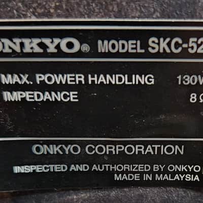 Onkyo Onkyo SKC-520C 2-way bass-reflex center channel home theater speaker 90s - Black image 6