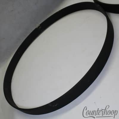 *Slingerland 2x 22" Maple Bass Drum Black Hoops/Rims USA Vintage 60s-70s Set* image 2