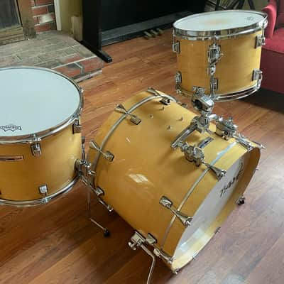 Taye  Studio Maple Drum Set - 22,12,14 Natural Lacquer image 2