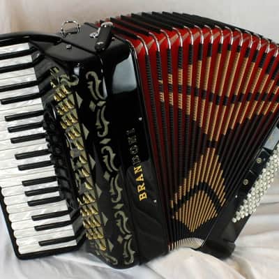 NEW Black Gold Brandoni 75C Classic Piano Accordion LMM 37 96 image 1