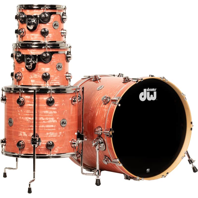 Drum Workshop Collectors Series 4-Piece Shell Kit - Pink Coral image 1