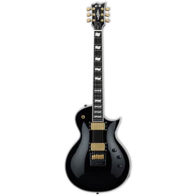 ESP E-II Eclipse Full Thickness Evertune Electric Guitar. Black image 2