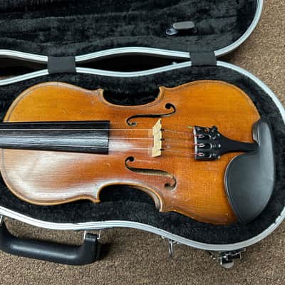 Used Copy of Antonius Stradivarius 3/4 Violin Made in Germany w/ Hard Case image 2