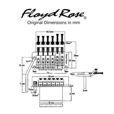 Floyd Rose Special FRTS1000 Tremolo Bridge Chrome (Bulk package) MADE IN KOREA image 4