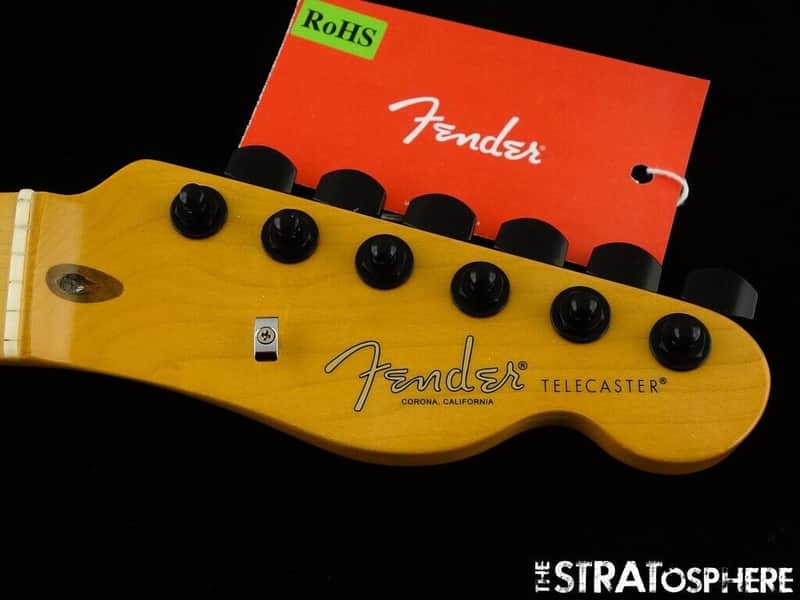 Fender American Professional II Tele NECK & HIPSHOT BLACK LOCKING TUNERS Maple image 1