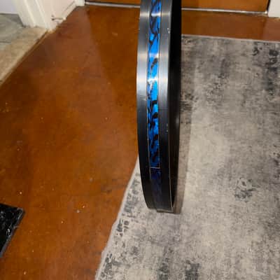 Generic 20” Bass Drum Hoop with Blue Onyx Wrap Inlay image 5