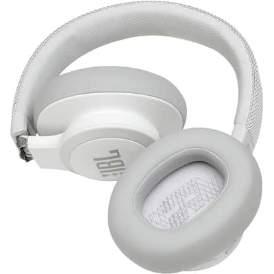 JBL LIVE 650BTNC Wireless Over-Ear Noise-Cancelling Headphones Regular White image 4
