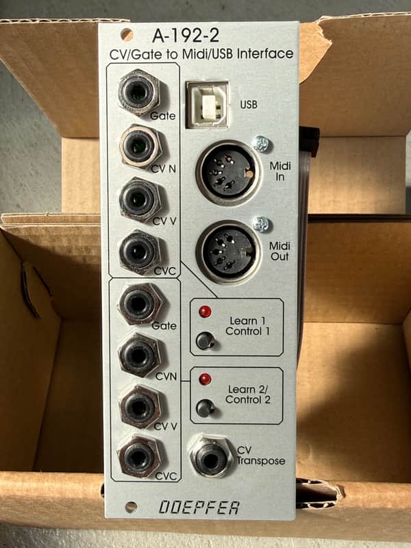 Doepfer A-192-2 CV/Gate to MIDI/USB Interface Eurorack Module w/ Original Box image 1