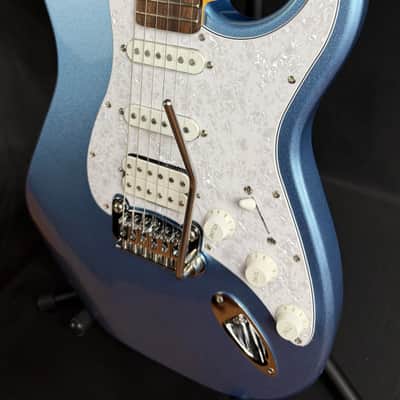 G&L Tribute Legacy HSS Electric Guitar Lake Placid Blue Finish image 7