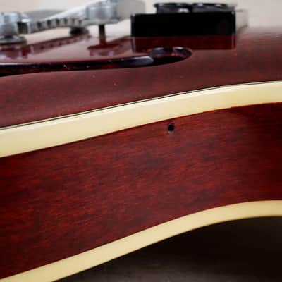 Greco SA-700 MIJ 1979 Wine Red Flame Top Vintage Japan Maxon U-2000 Pickups w/ Hard Case image 7