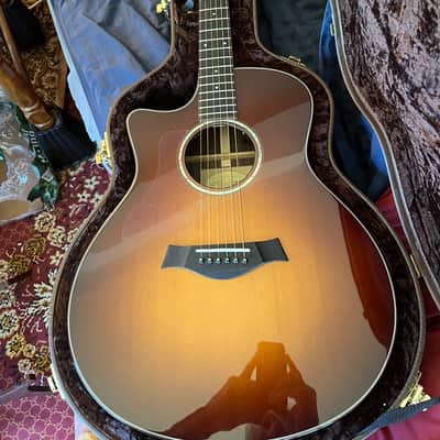 2010 Left handed Taylor 716ce with ES1 Electronics Vintage Sunburst image 2