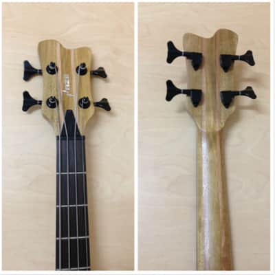 4/4 Haze Neck-thru 4-String Electric Bass Guitar Natural+Free Gig Bag. SPB-3213N image 7