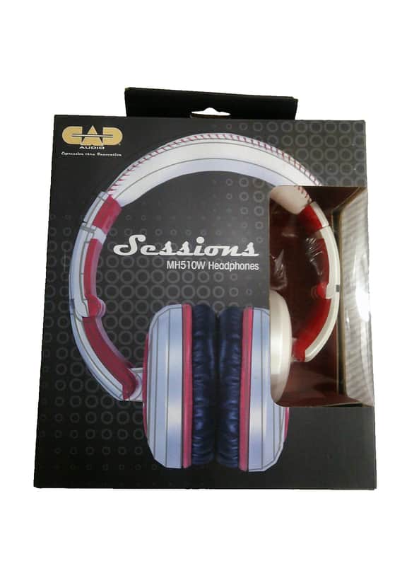CAD MH510W "Sessions" Professional Closed-Back Studio Headphones 2010s - White/Red