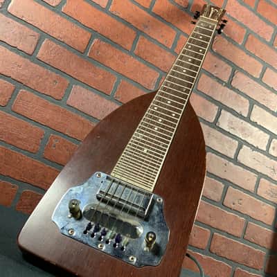 Vintage 1940's Electromuse "Canoe Paddle" Lap Steel Guitar with Original Case image 1