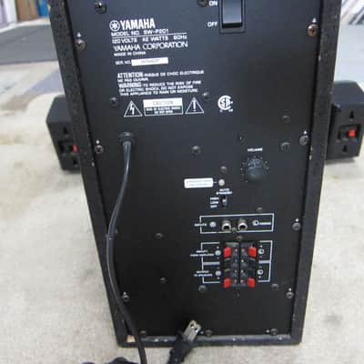 Yamaha Home Theater 5.1 Speaker System SW-P201 Powered Subwoofer + 5 Satellite speakers, 2 front, 2 rear, 1 Center, NICE Black image 2