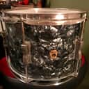 Vintage 1966 Ludwig Rack Tom 12 x 8 Clubdate Drum BDP Black Diamond Pearl w/ Keystone Badge