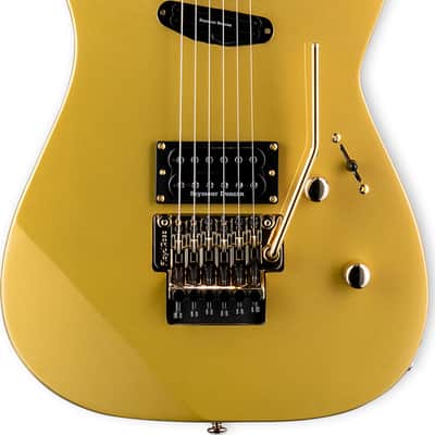 ESP LTD Mirage Deluxe '87 Electric Guitar, Ebony Fingerboard, Metallic Gold image 2