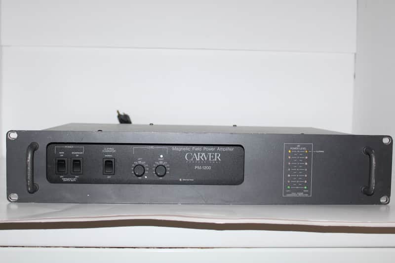 Carver Power Pm1200 Magnetic Feild Amplifier Tested & Works Fine