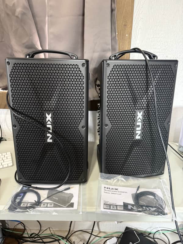 NUX Busking 200FR Battery-Powered FRFR Speaker - Regular Black image 1