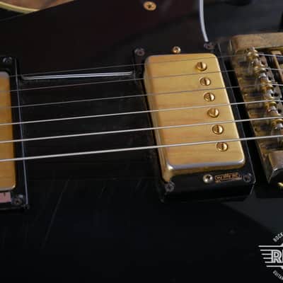 1984 -Gibson Les Paul Custom Ebony with factory Kahler Trem image 6
