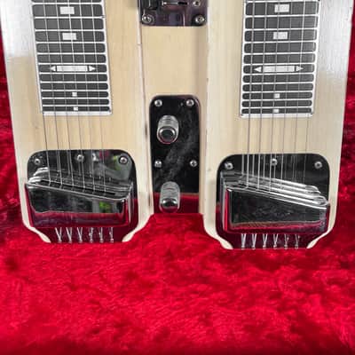 Circa 1955 Fender Dual 6 Professional Three Leg Steel Guitar w/OHSC image 4