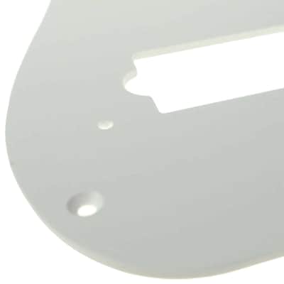 Solo Pro P Bass Style Pickguard, 1 Ply, 13 Holes, White image 2